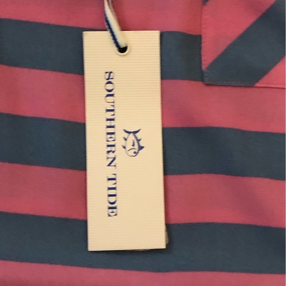 Southern Tide size L bright striped shift dress w front pocket NWT - Picture 3 of 7